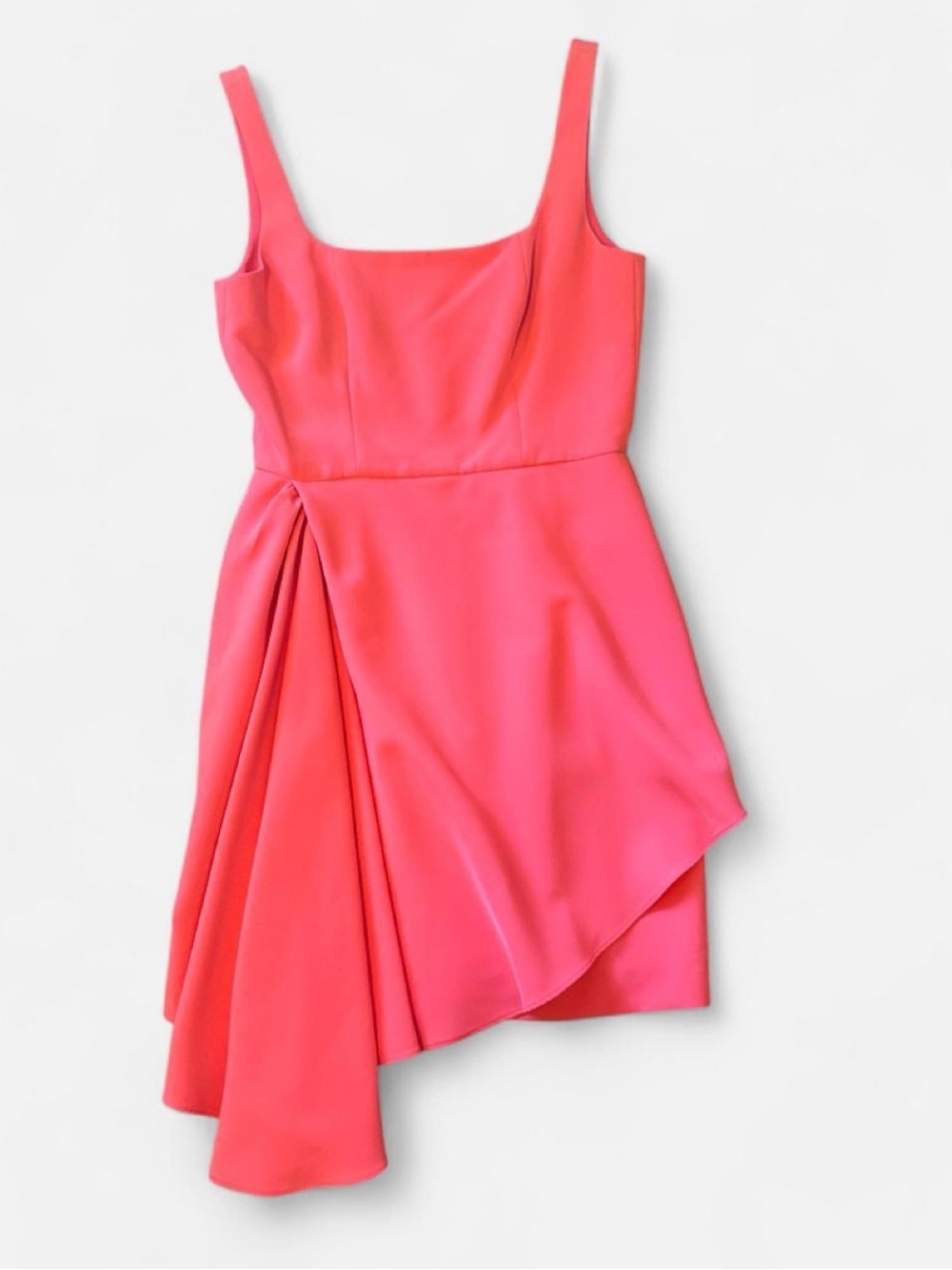 Women’s Pink Asymmetric Draped Mini Dress